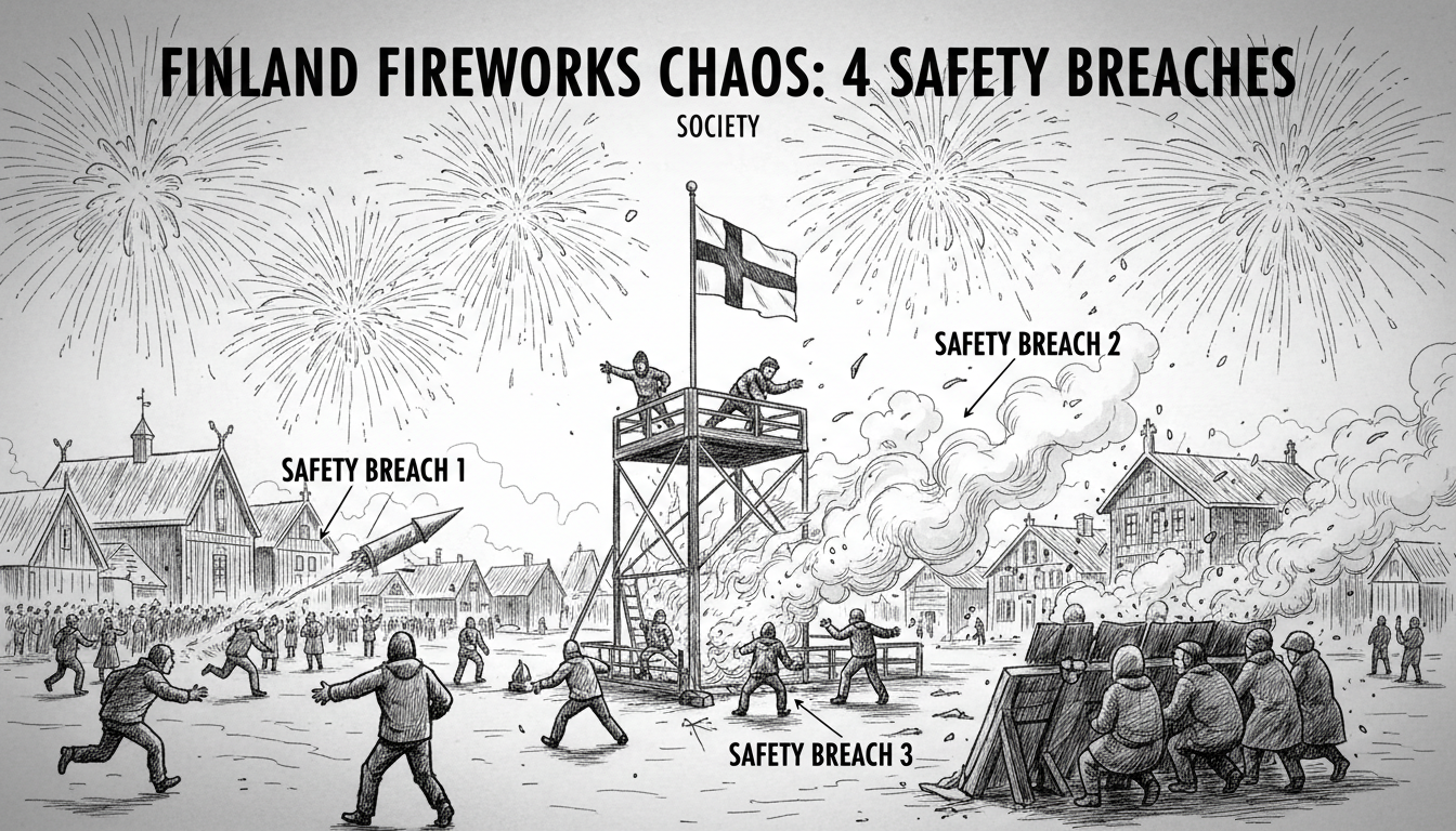Finland Fireworks Chaos: 4 Safety Breaches