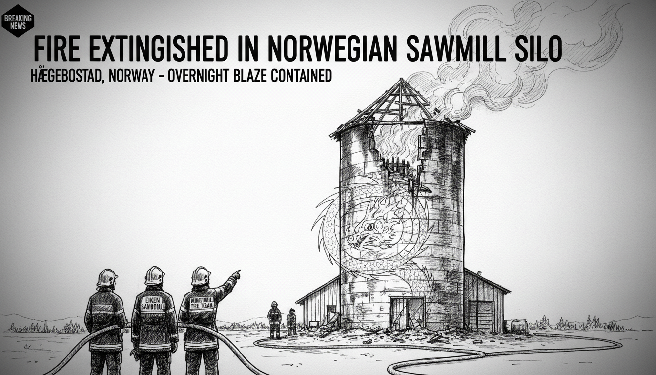 Fire Extinguished in Silo Building at Norwegian Sawmill
