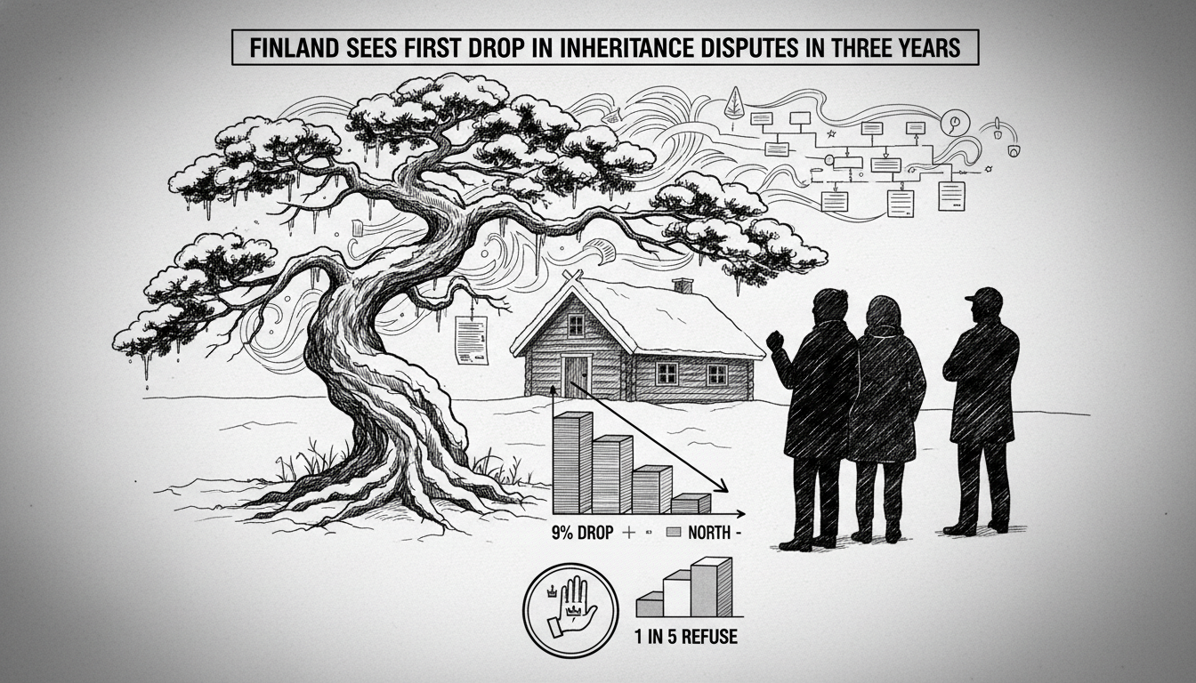 Finland Sees First Drop in Inheritance Disputes in Three Years