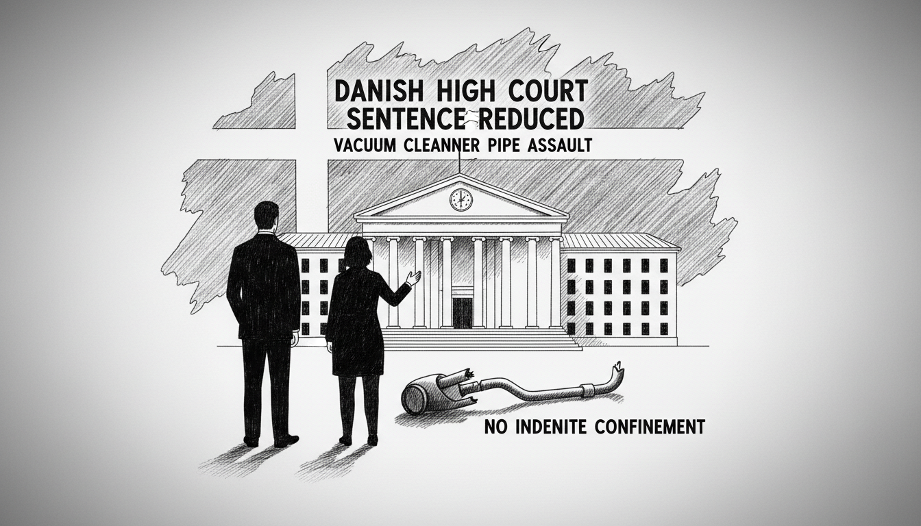 Danish High Court Reduces Sentence in Vacuum Cleaner Pipe Assault Case