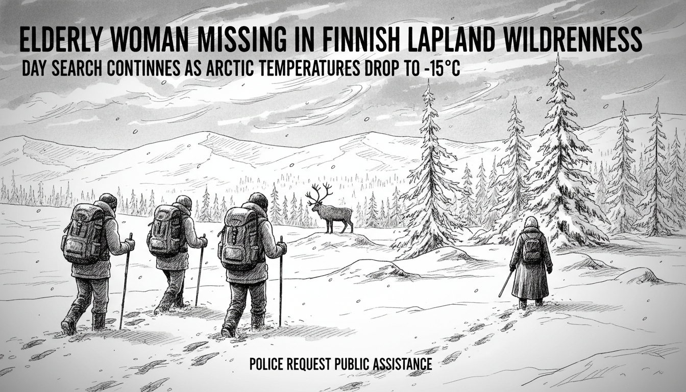 Elderly Woman Missing for Days in Finnish Lapland Wilderness