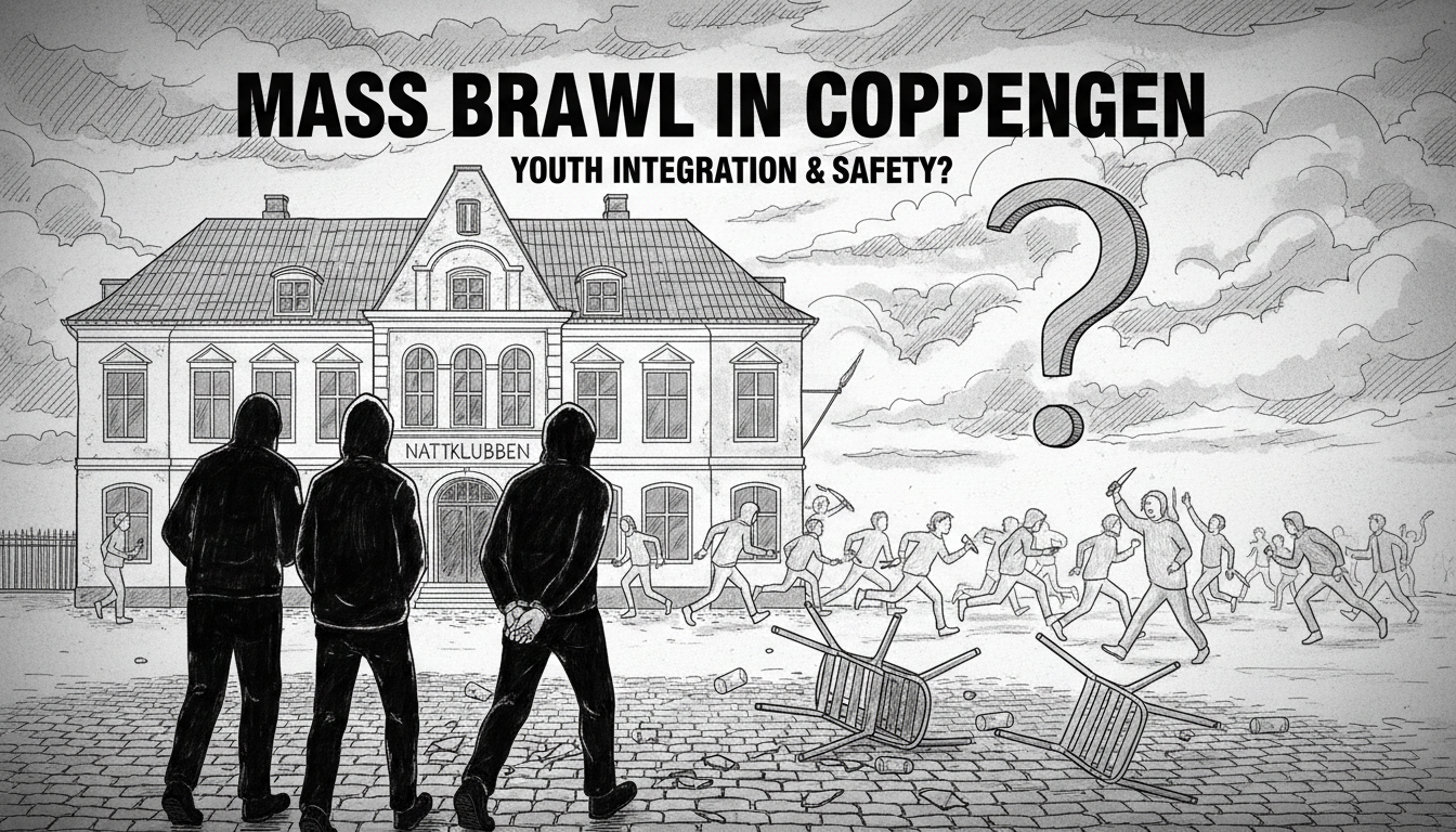 Three arrested after mass brawl in central Copenhagen