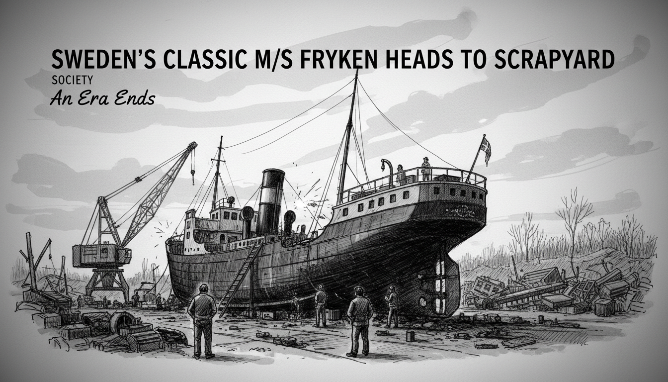 Sweden's Classic M/S Fryken Ship Heads to Scrapyard