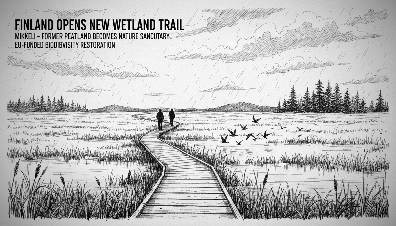 Finland Opens New Wetland Trail in Mikkeli on Former Peatland