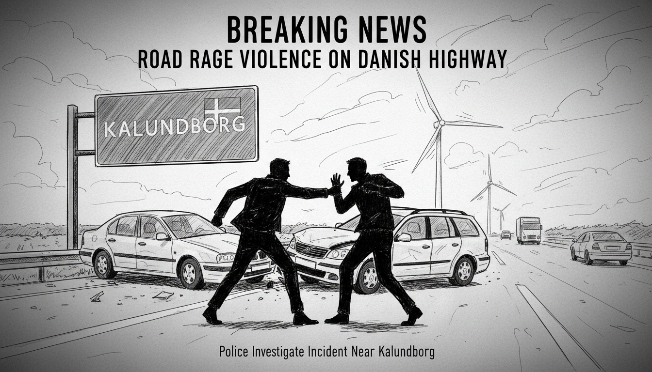 Road Rage Incident Escalates to Violence on Danish Highway
