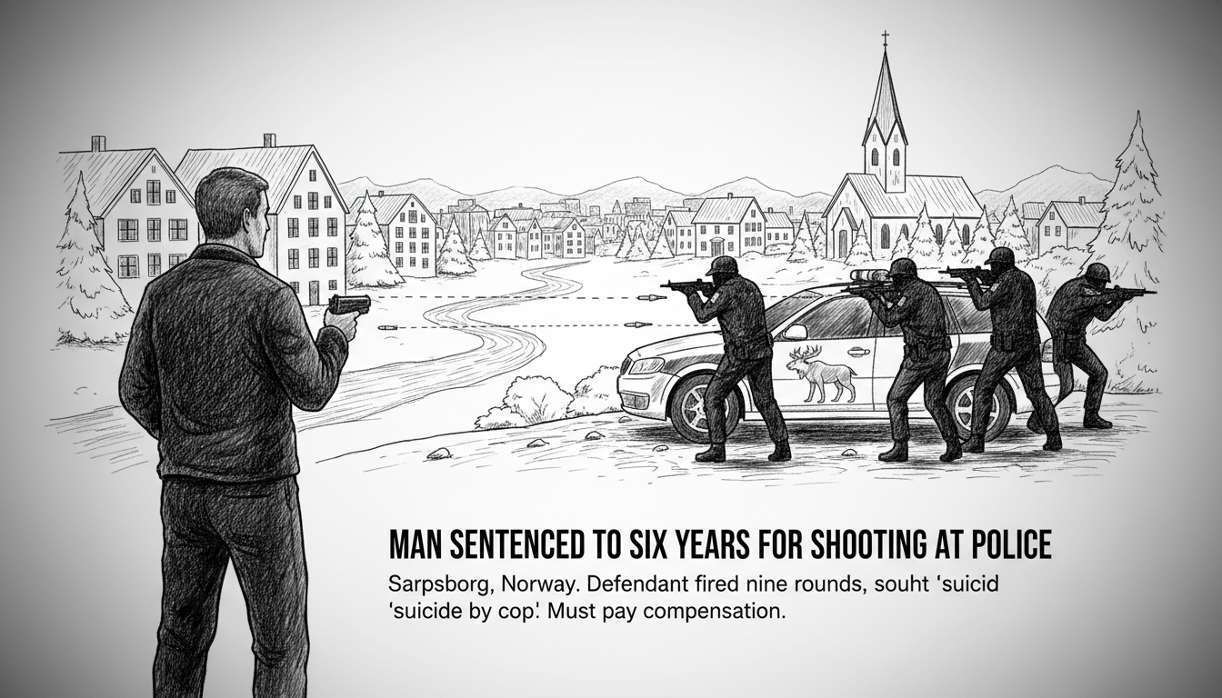 Man sentenced to six years for shooting at police officers