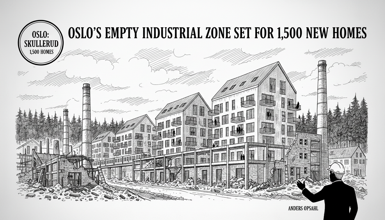 Oslo's Empty Industrial Zone Set for 1,500 New Homes