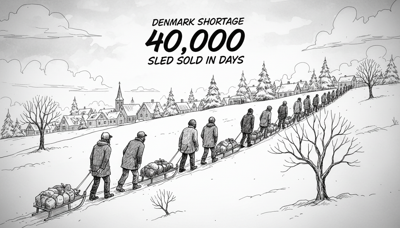 Denmark Sled Shortage: 40,000 Sold in Days