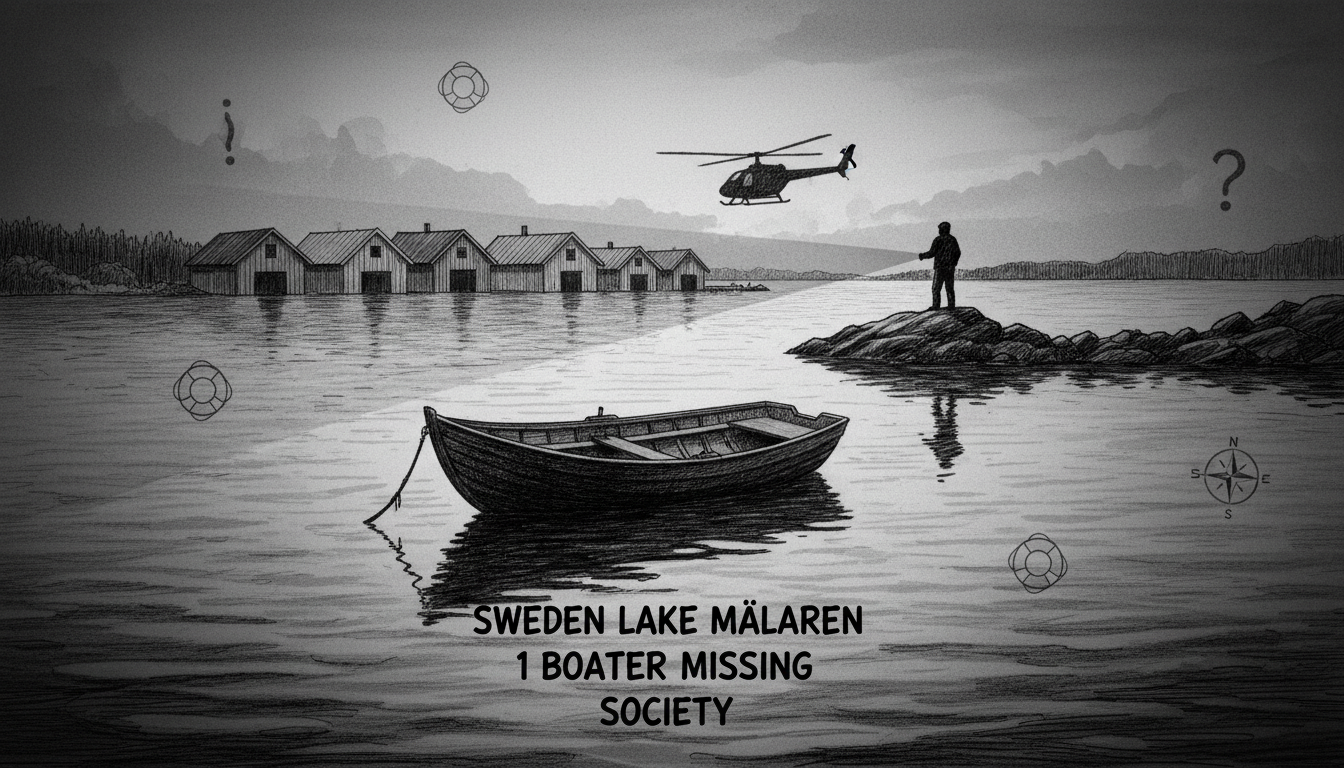 Sweden Lake Mälaren Search: 1 Boater Missing