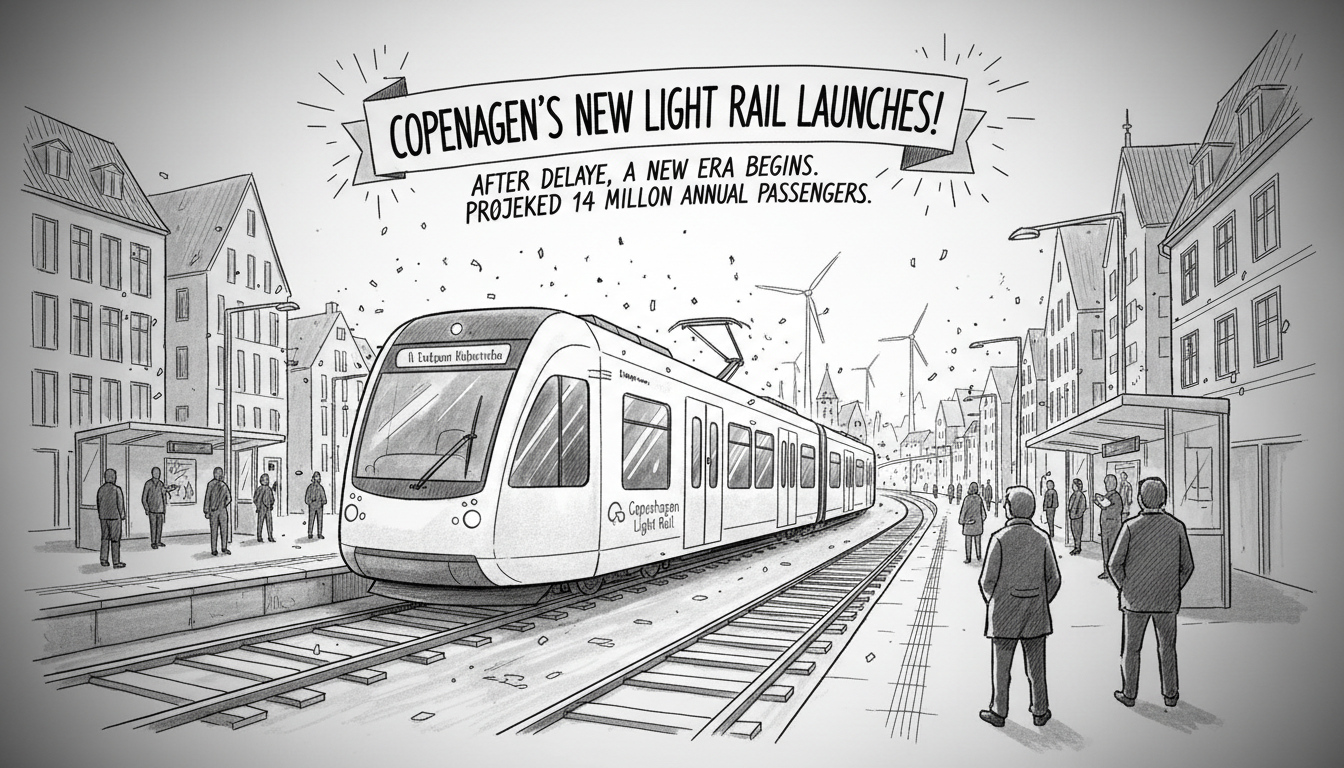Copenhagen's New Light Rail Launches After Delays