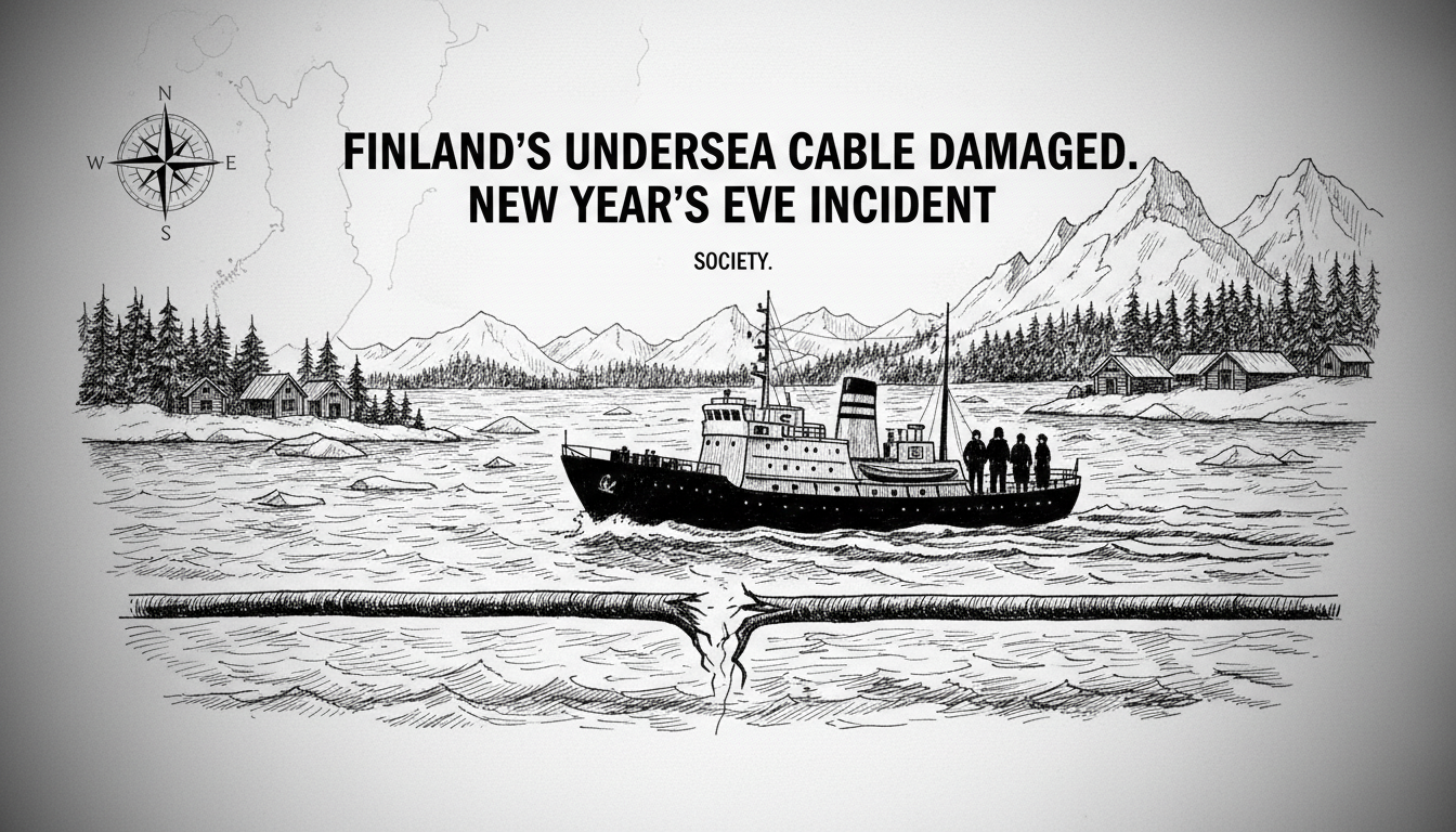Finland's Undersea Cable Damaged in New Year's Eve Incident