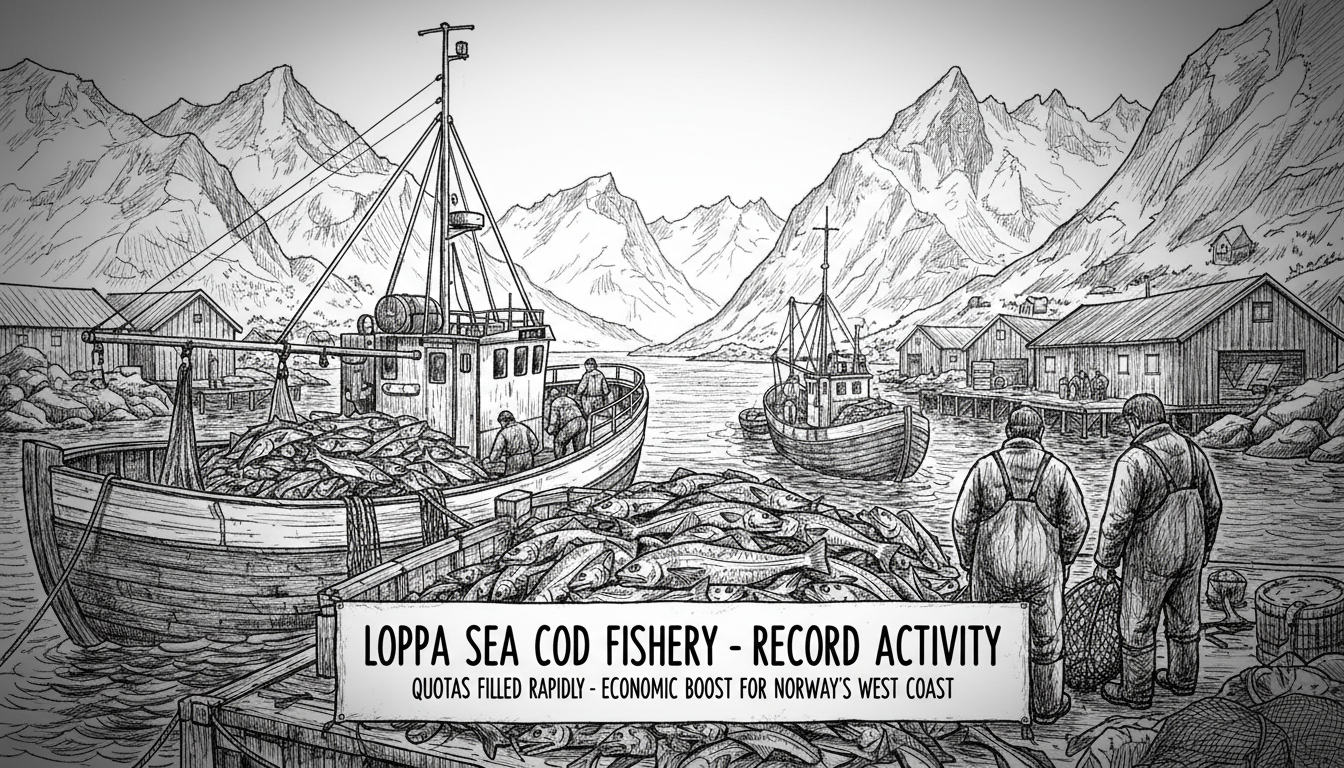 Loppa Sea Cod Fishery Sees Record Activity as Quotas Filled Rapidly