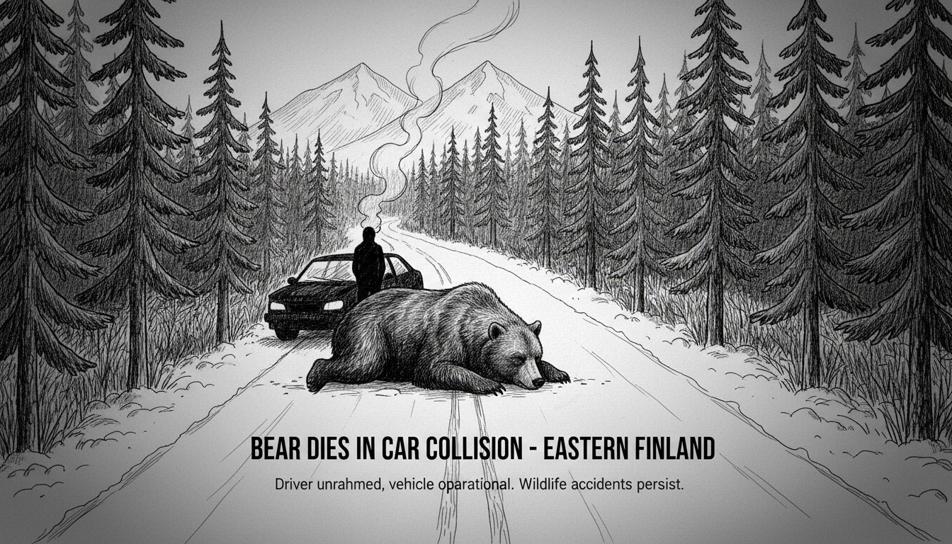 Bear Dies in Car Collision in Eastern Finland