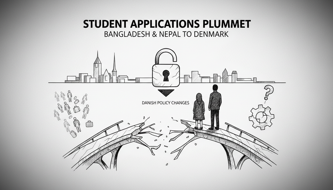 Student Applications from Bangladesh and Nepal Plummet After Danish Policy Changes
