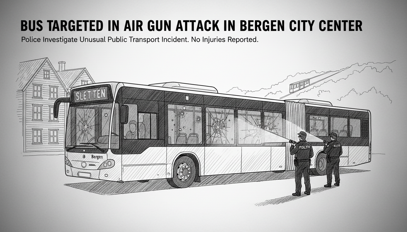 Bus Targeted in Air Gun Attack in Bergen City Center