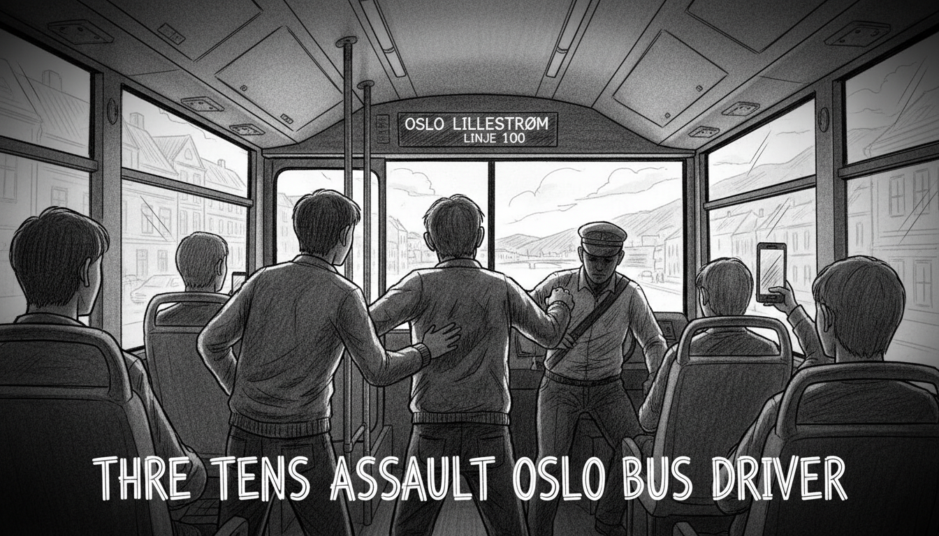 Three Teens Reported for Assault on Oslo Bus Driver