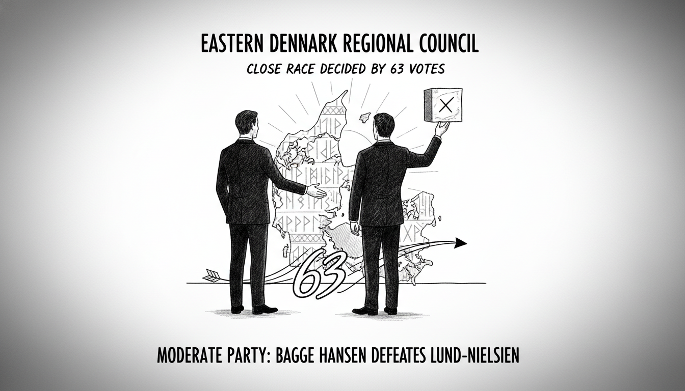 Moderate Party Candidate Loses Close Race to Colleague in Eastern Denmark Region