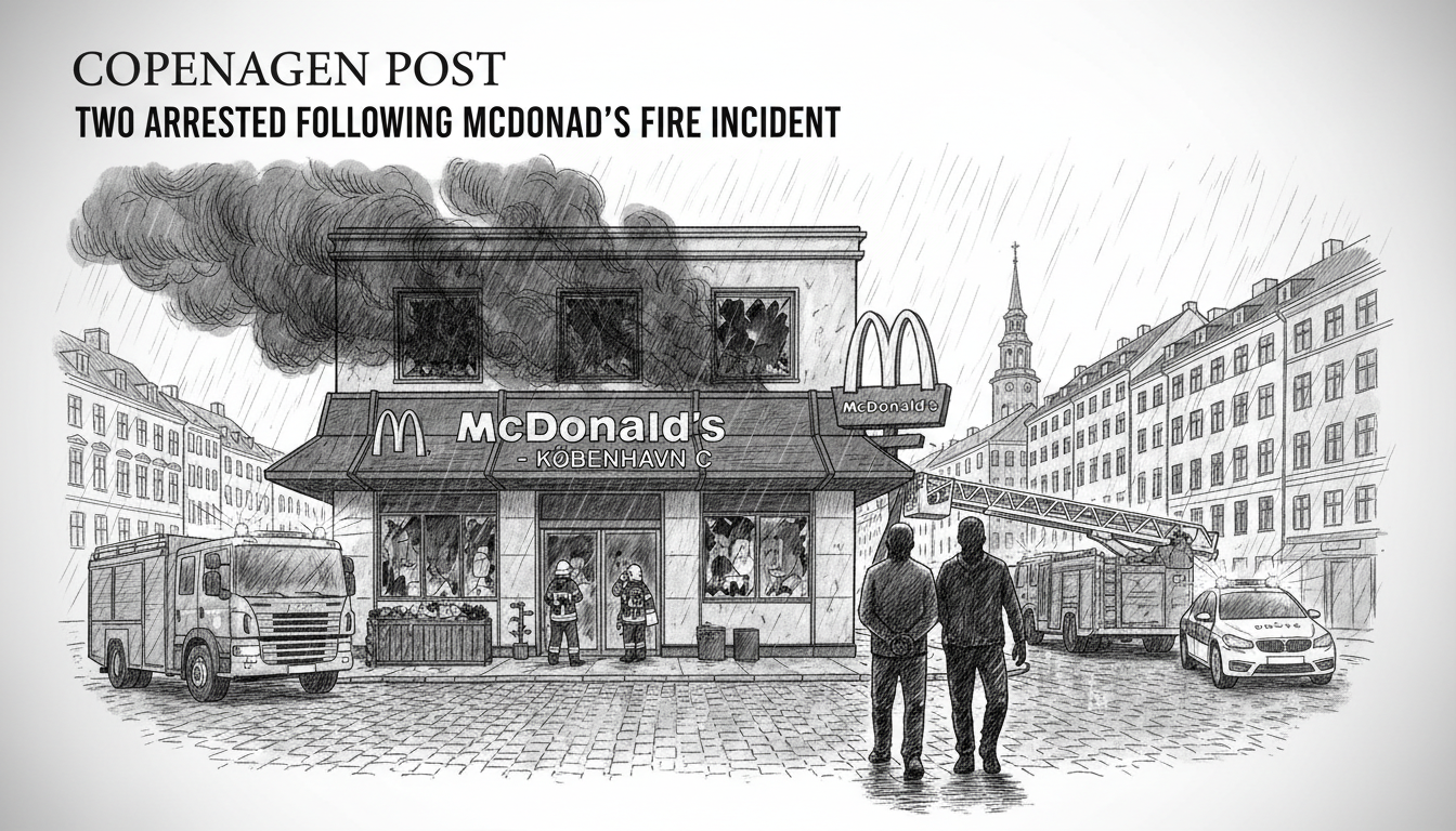 Two Arrested Following Copenhagen McDonald's Fire Incident