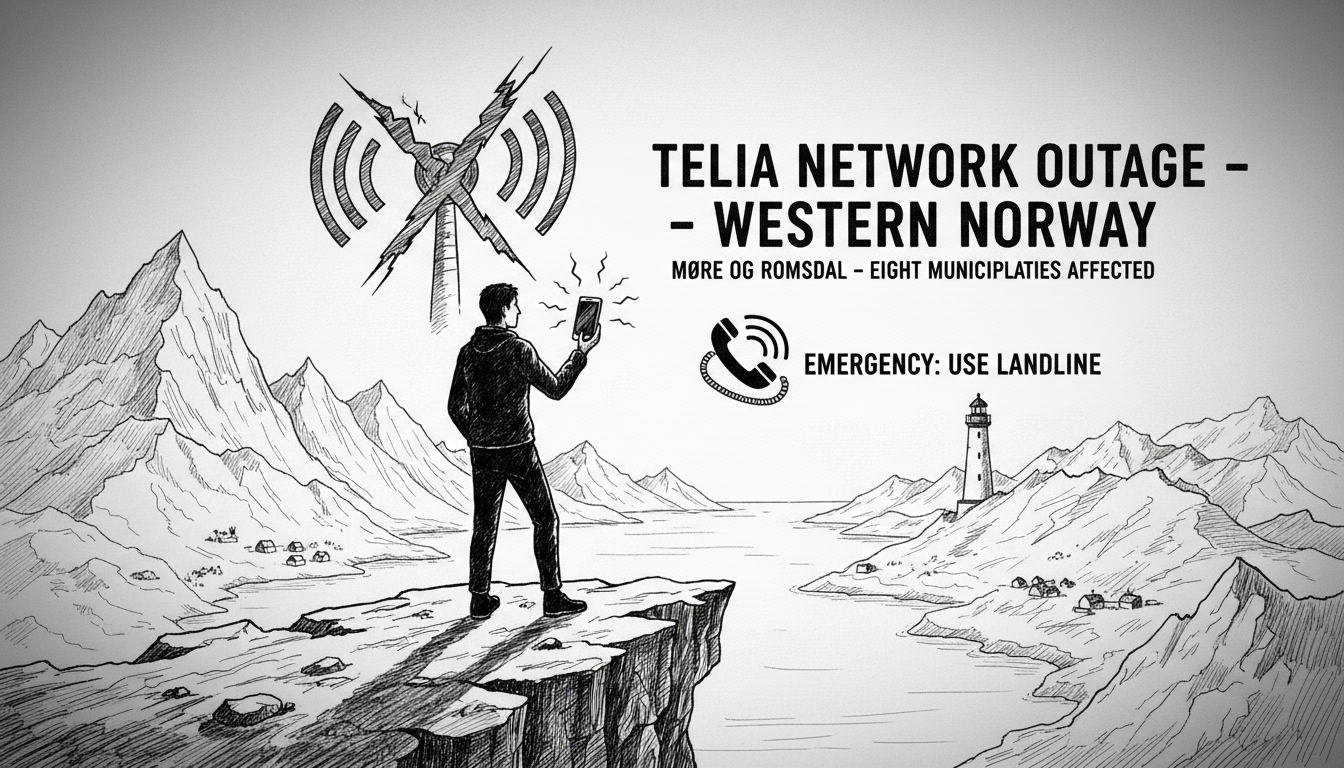 Telias Mobile Network Down in Western Norway