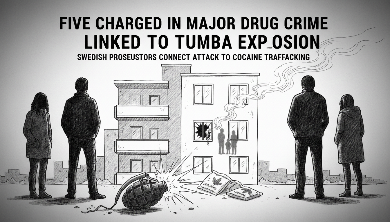 Five Charged in Major Drug Crime Linked to Tumba Explosion