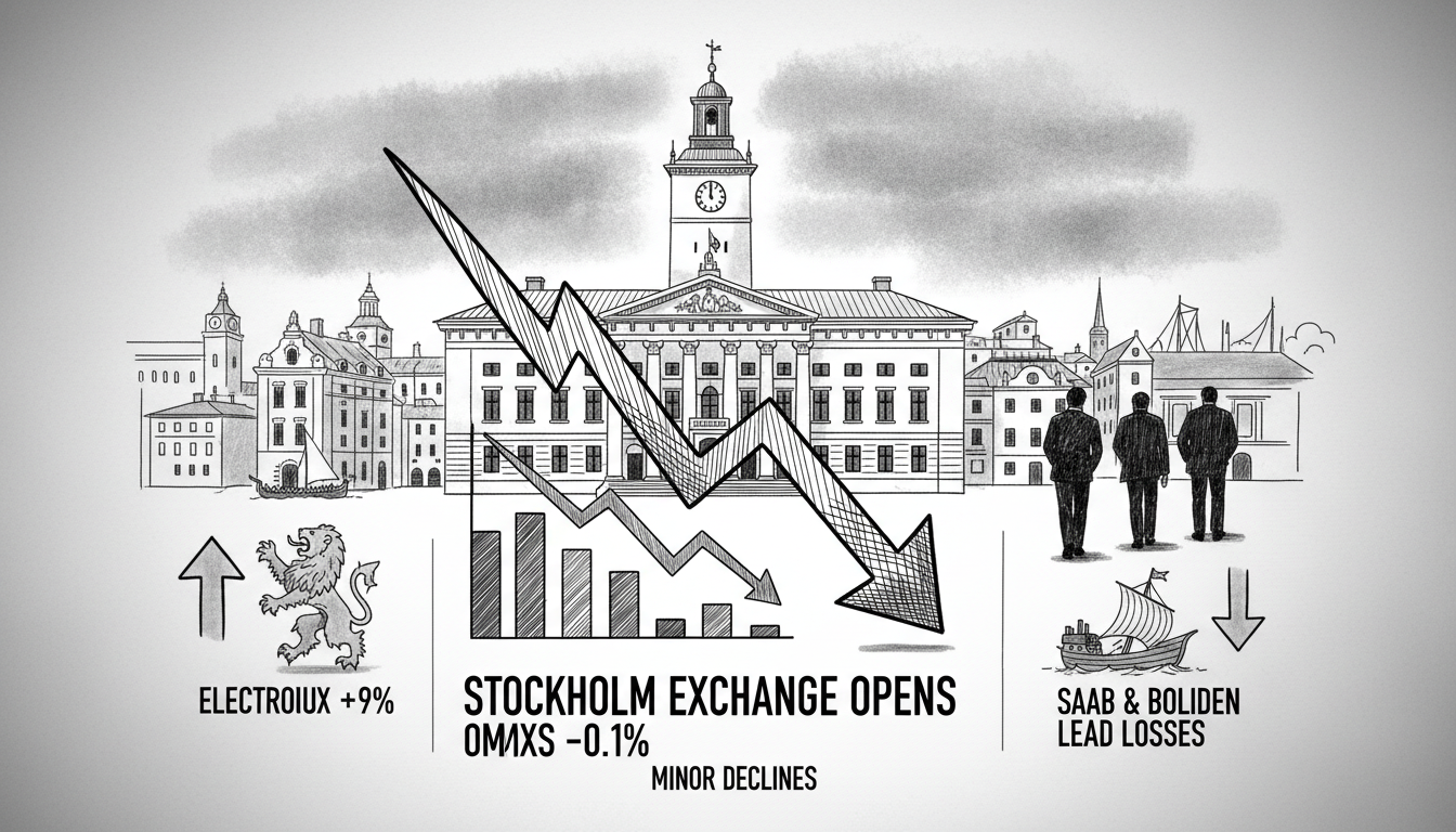 Stockholm Exchange Opens with Minor Declines