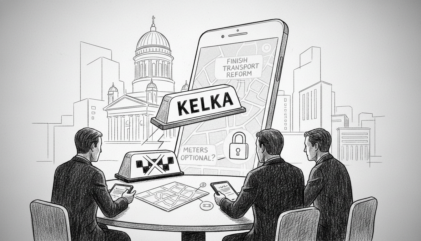 Finnish Transport Minister Suggests Taxi Reform May Advance Without Mandatory Meters