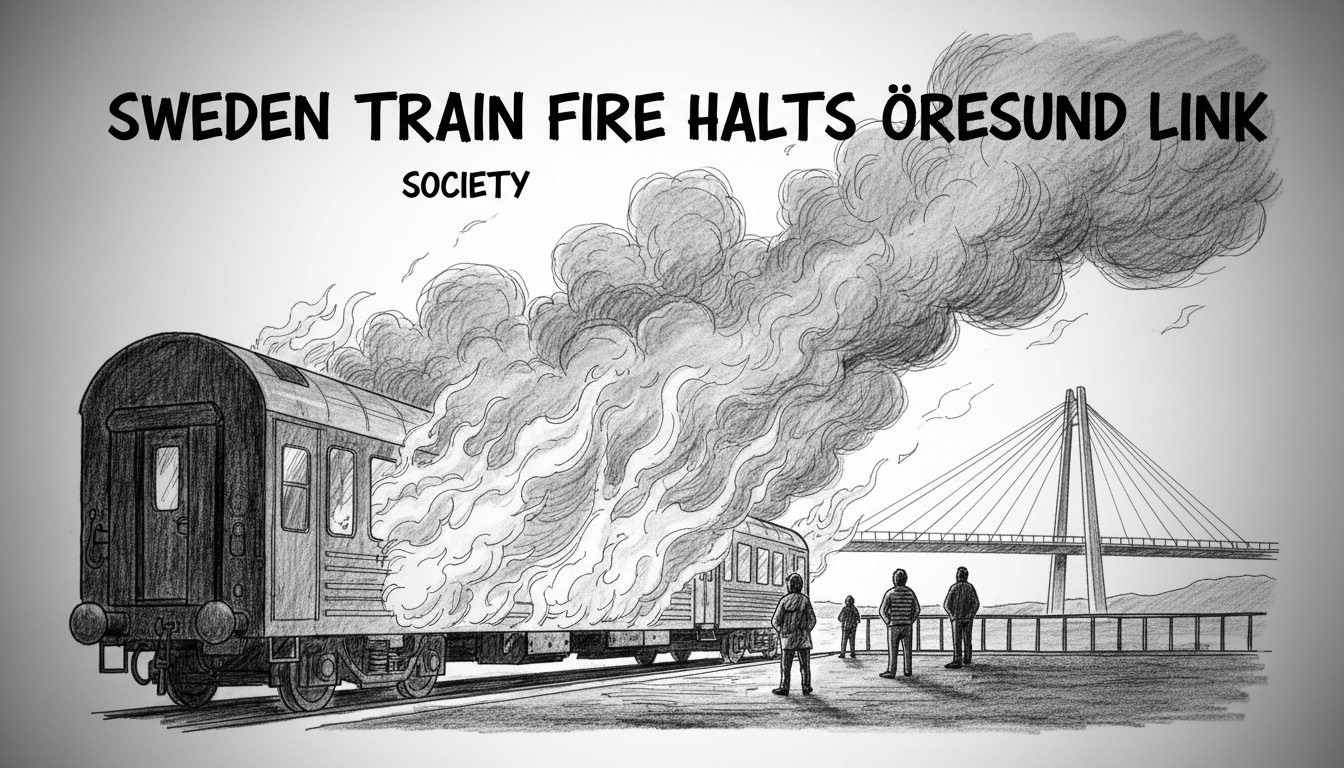 Sweden Train Fire Halts Öresund Link