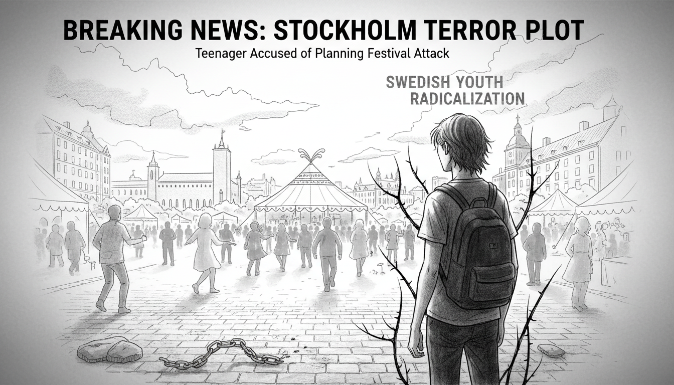 Swedish Teenager Accused of Planning Stockholm Terror Attack