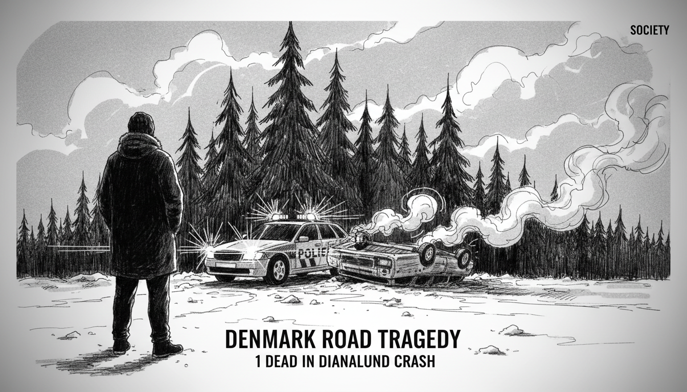 Denmark Road Tragedy: 1 Dead in Dianalund Crash