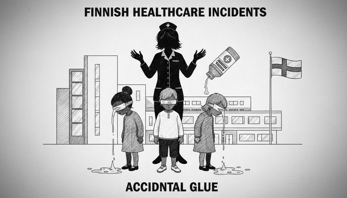 Nurse Accidentally Glues Child's Eyes Shut in Finnish Healthcare Incidents