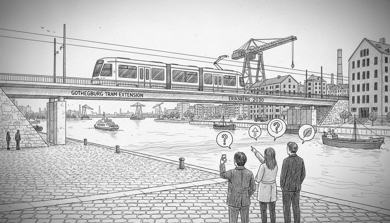 Gothenburg Announces Major Tram Extension to Eriksberg District