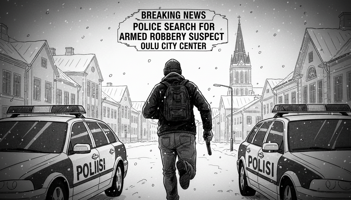 Police Search for Armed Robbery Suspect in Oulu City Center