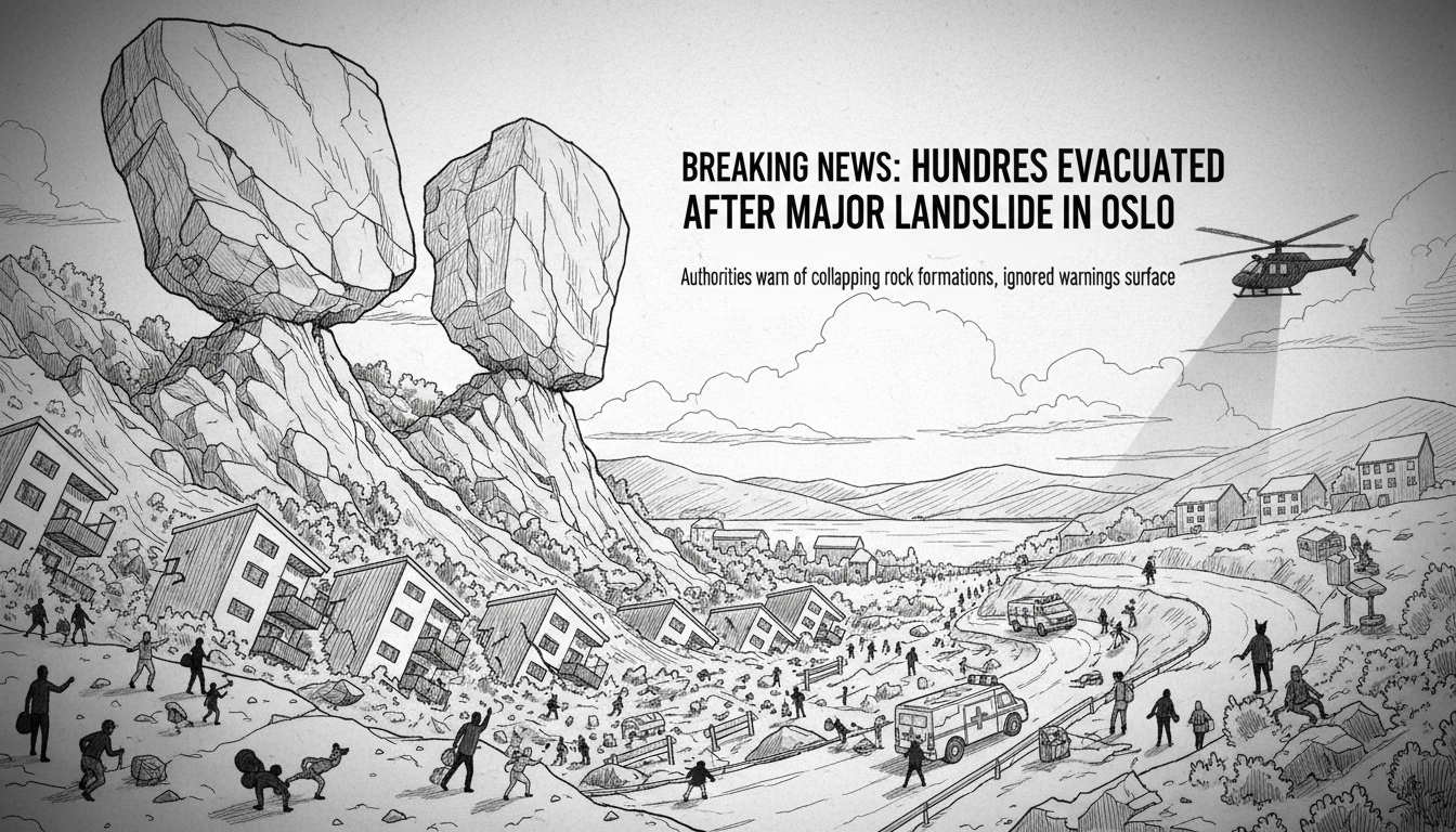 Hundreds Evacuated After Major Landslide in Oslo