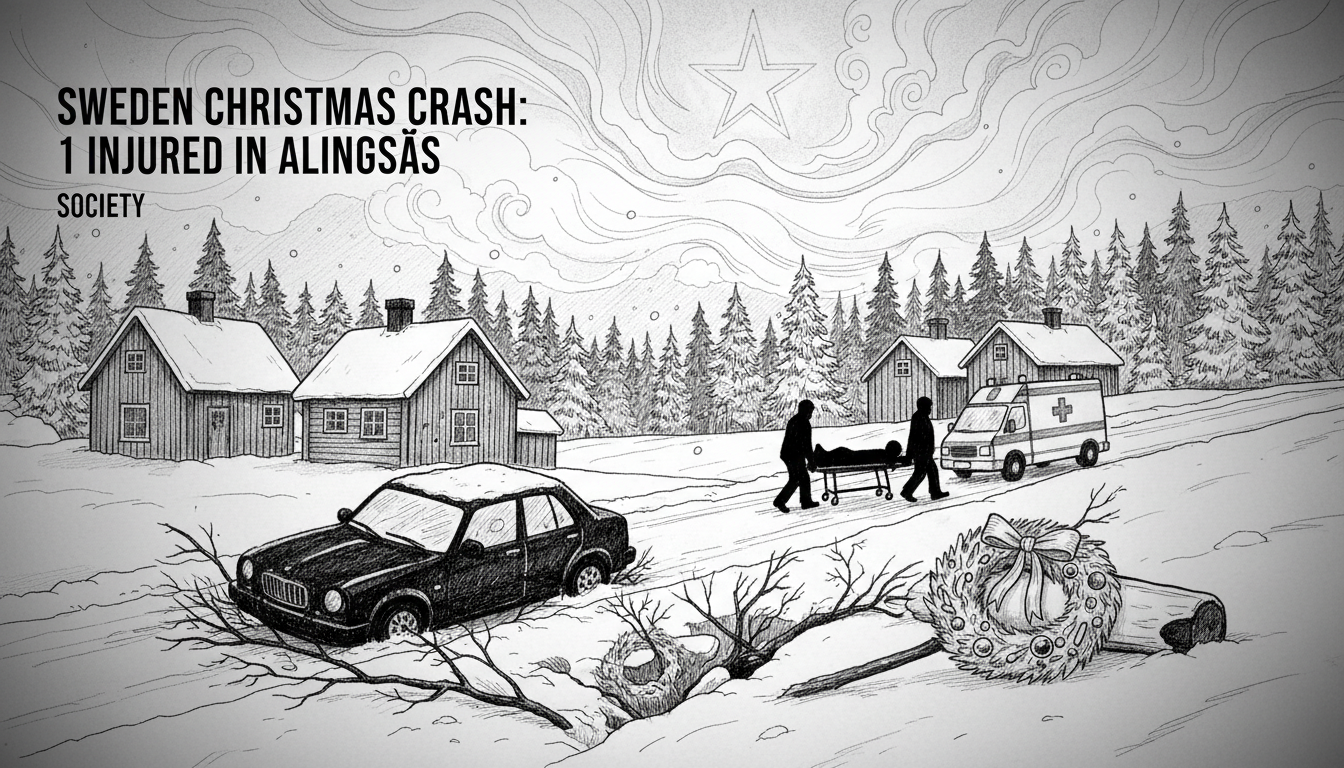 Sweden Christmas Crash: 1 Injured in Alingsås