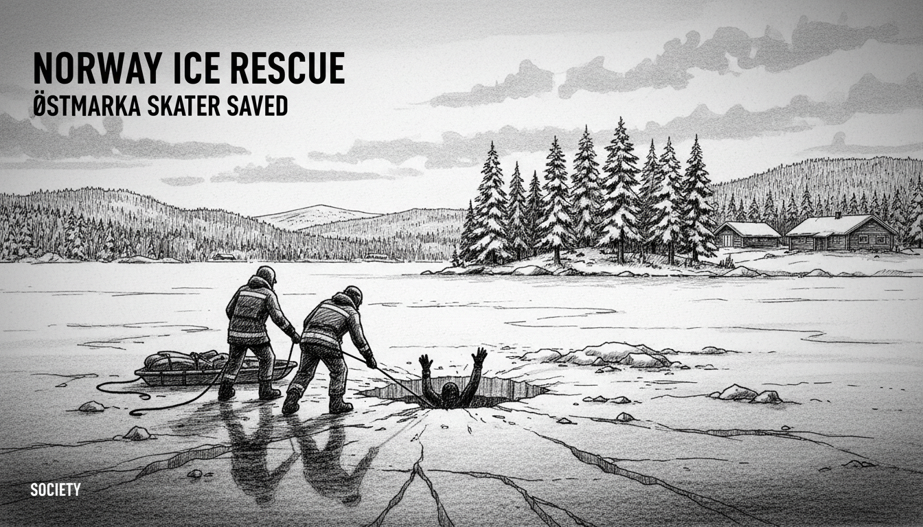 Norway Ice Rescue: Østmarka Skater Saved After Fall