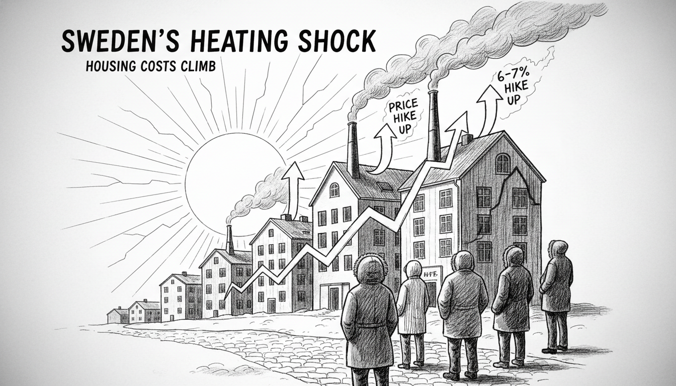 Sweden Faces New Housing Cost Shock as District Heating Prices Climb