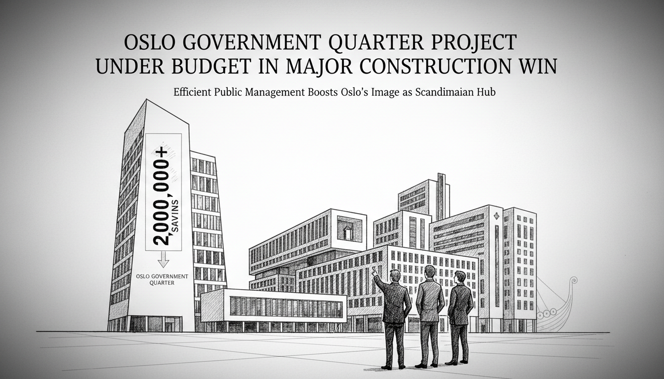 Oslo Government Quarter Project Under Budget in Major Construction Win
