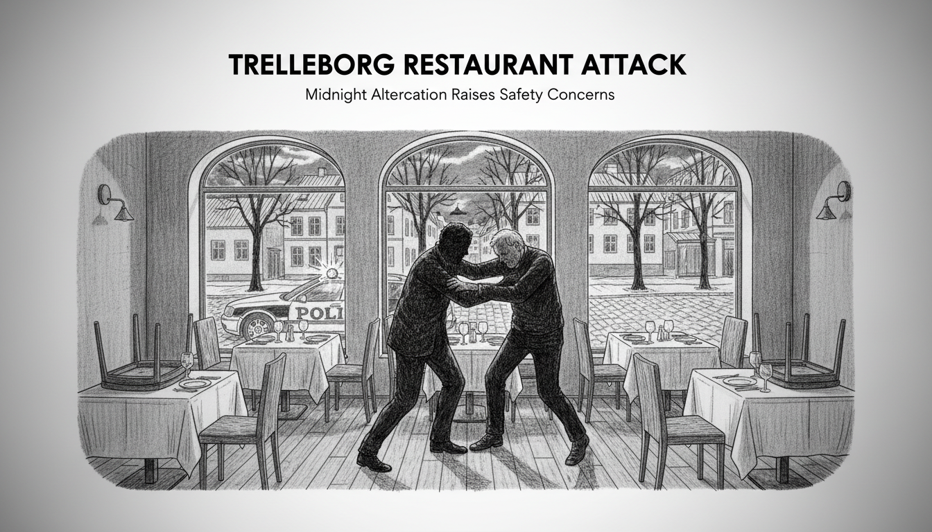 Man Attacked at Trelleborg Restaurant Following Altercation