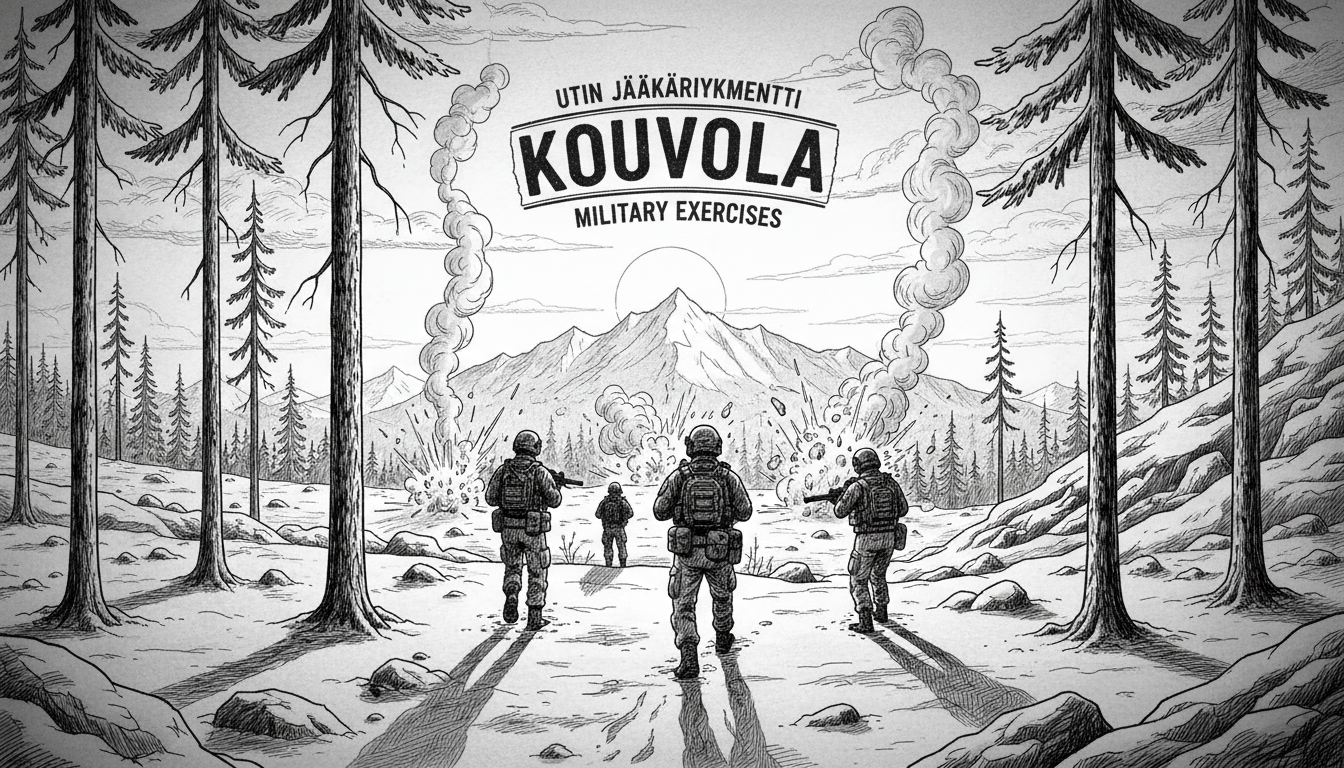 Utin Jääkärirykmentti Conducts Military Exercises in Kouvola Area