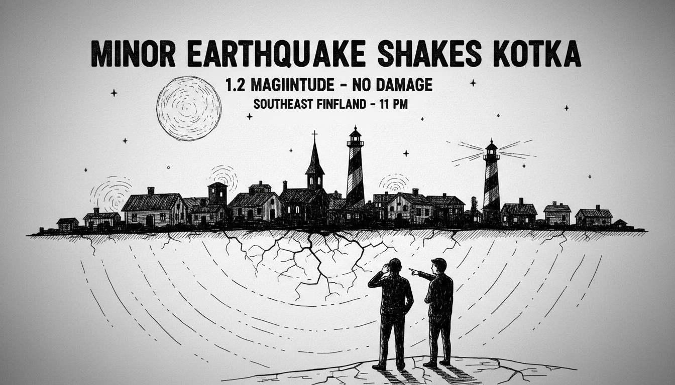 Minor Earthquake Shakes Kotka Region in Southeast Finland