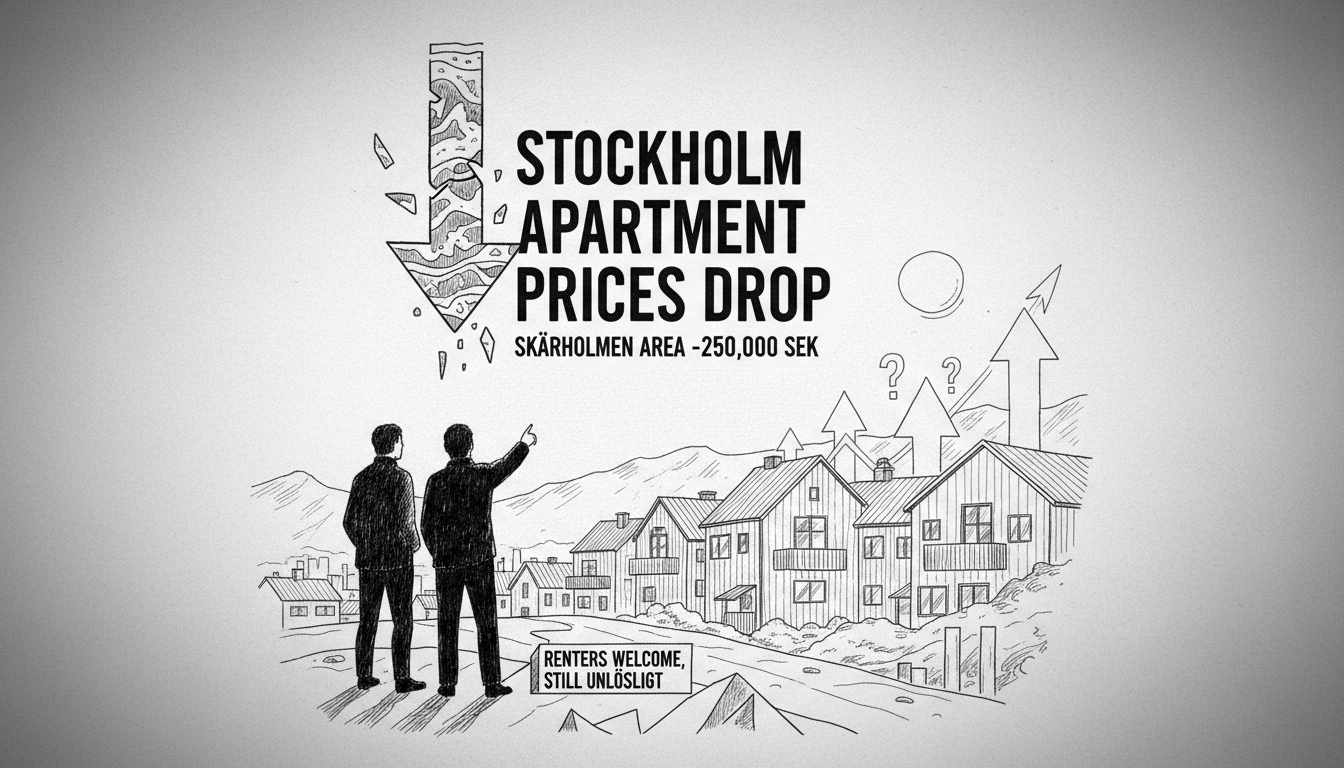 Stockholm Apartment Prices Drop in Skärholmen Area
