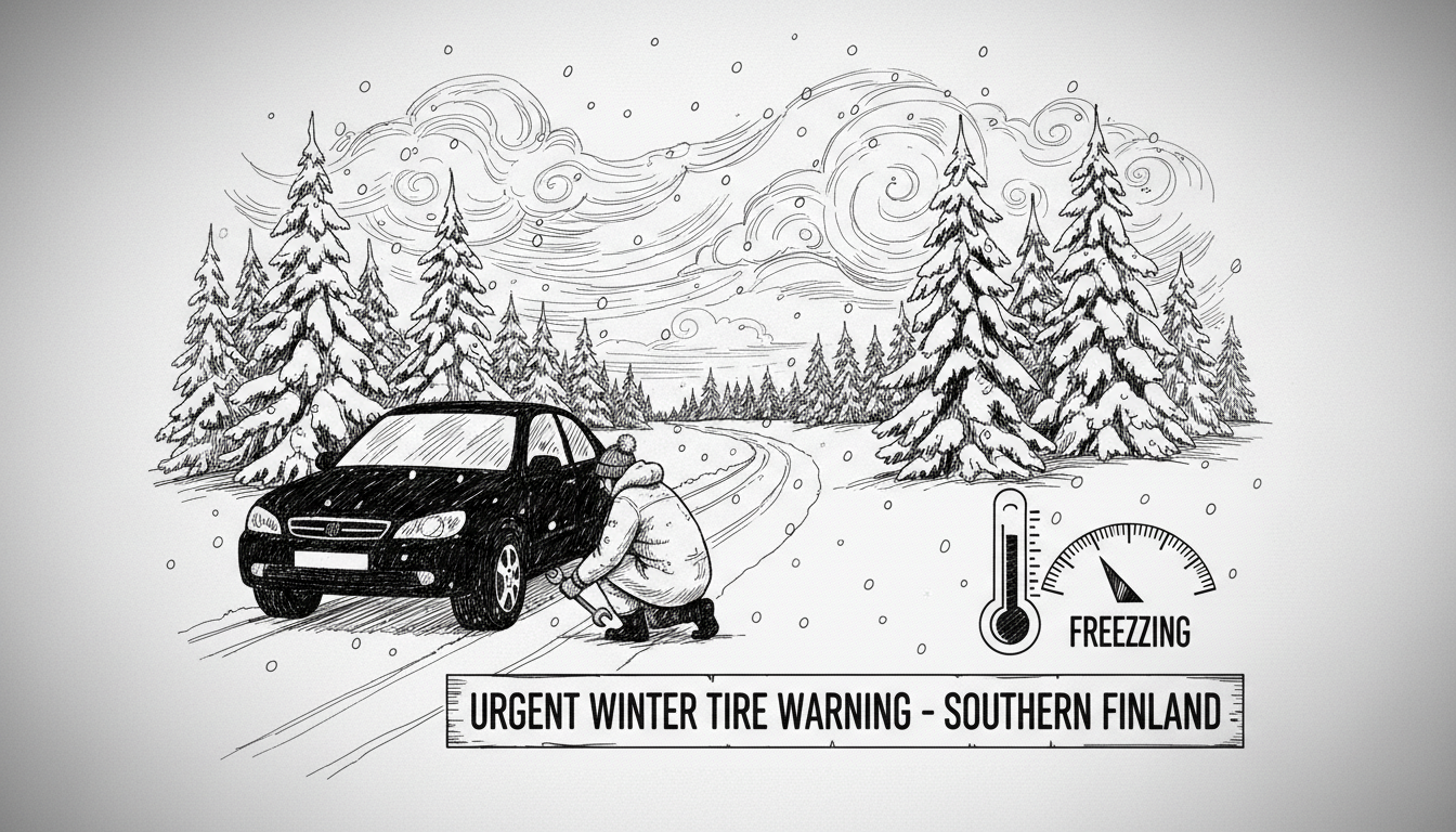 Meteorologist Issues Urgent Winter Tire Warning for Southern Finland