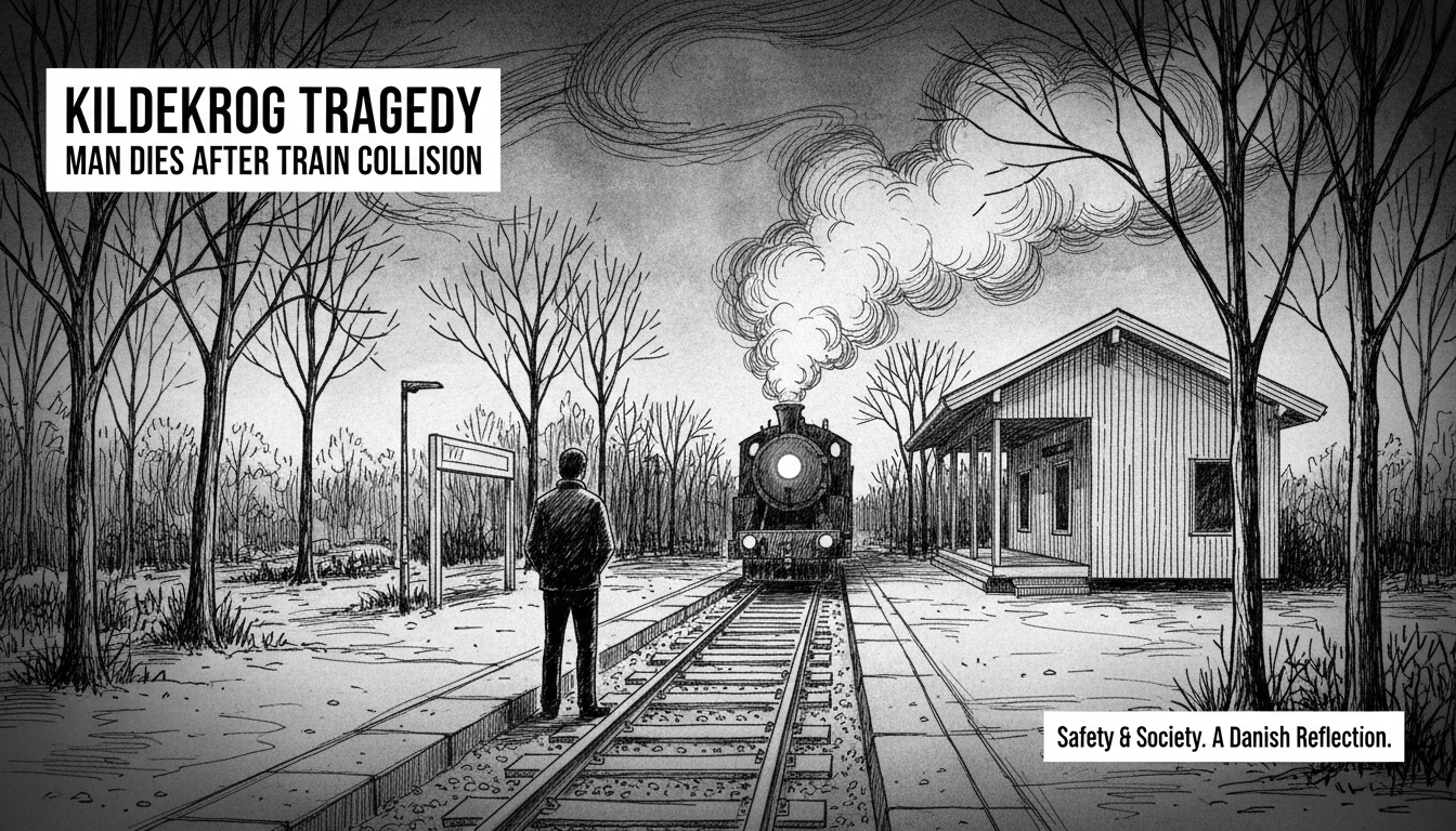 Man Dies After Train Collision at Kildekrog Station in Hornbæk