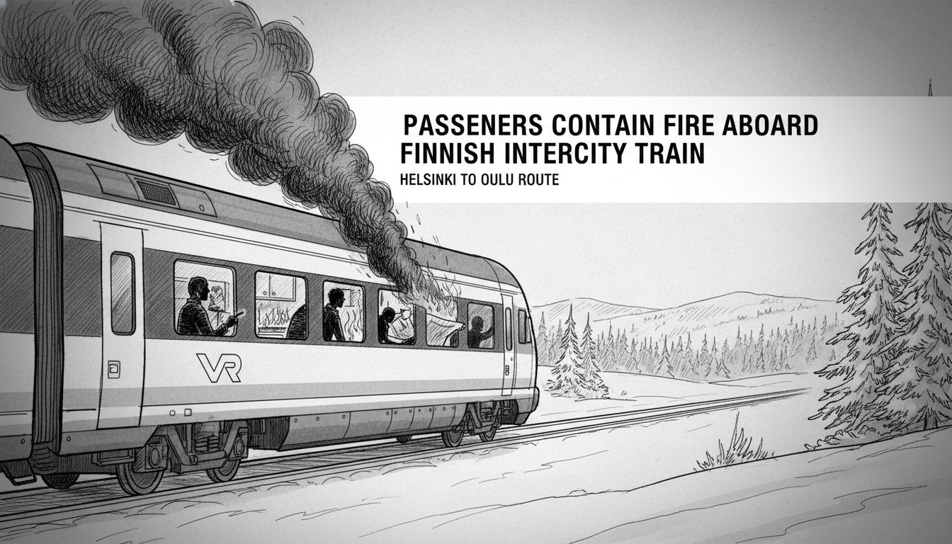 Passengers Contain Fire Aboard Finnish Intercity Train