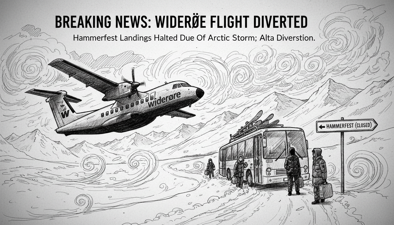 Widerøe Flight Diverted from Hammerfest Due to Weather