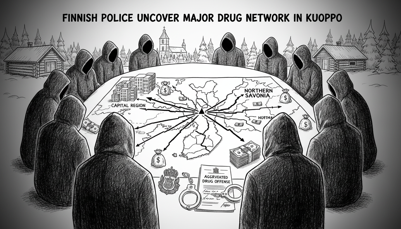 Finnish Police Uncover Major Drug Network in Kuopio Region