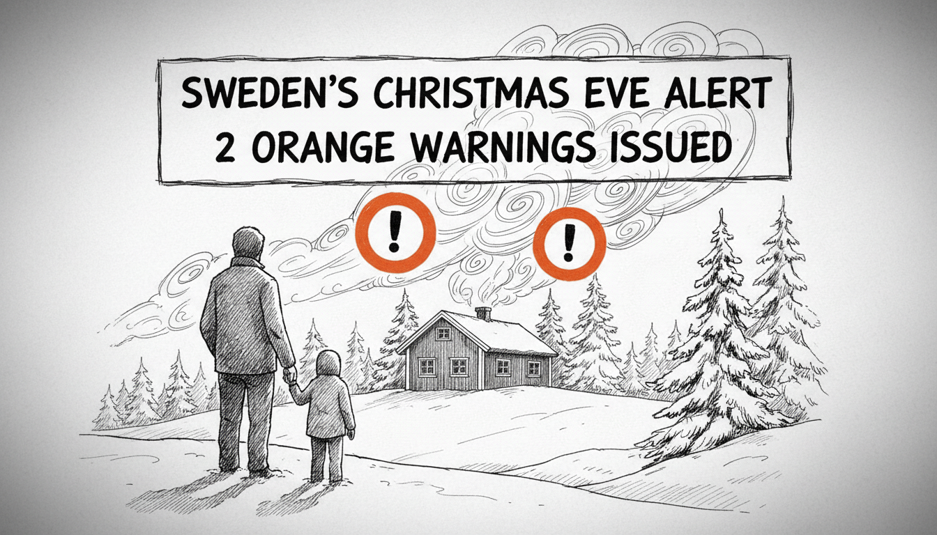 Sweden's Christmas Eve Alert: 2 Orange Warnings Issued