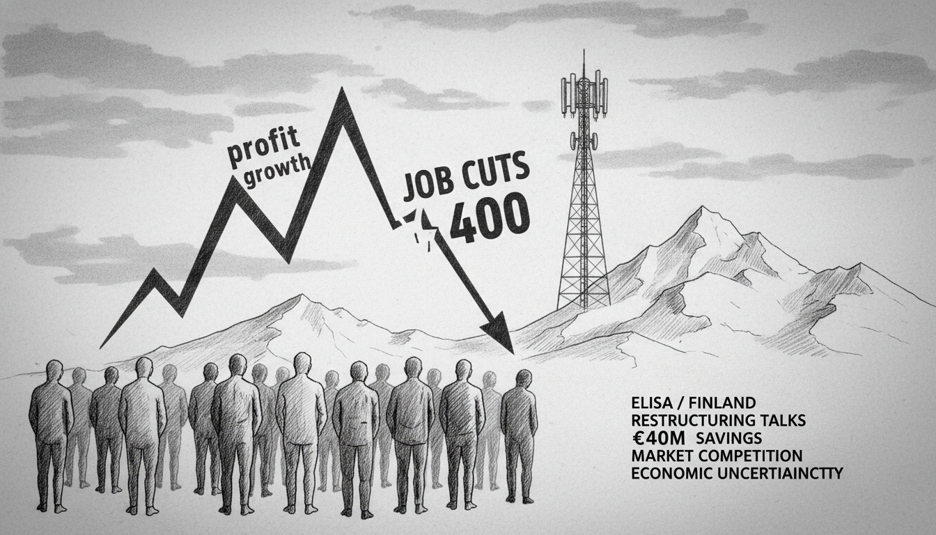 Elisa Begins Restructuring Talks Affecting 400 Jobs in Finland