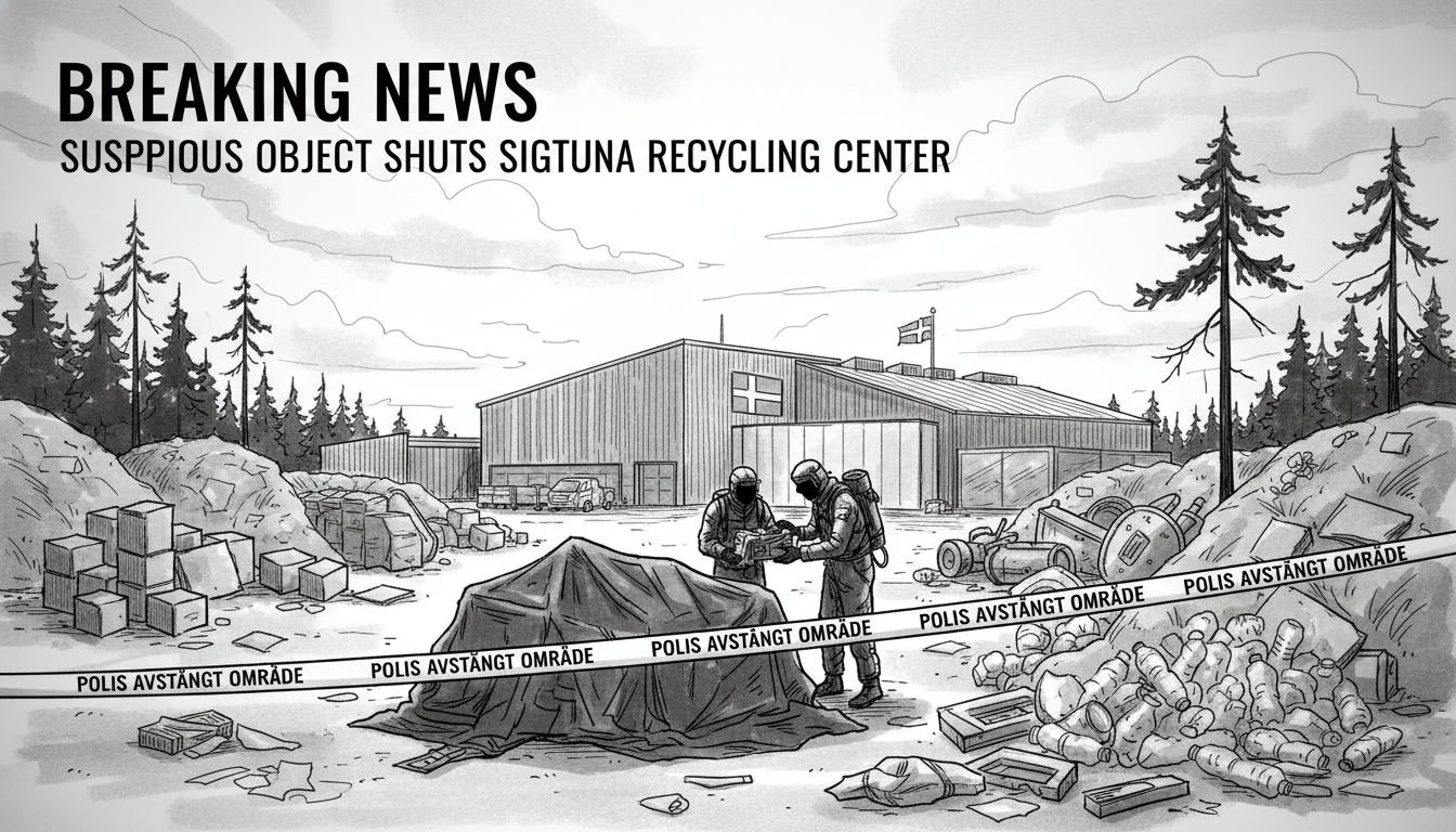 Suspicious Object Forces Recycling Center Closure in Sigtuna