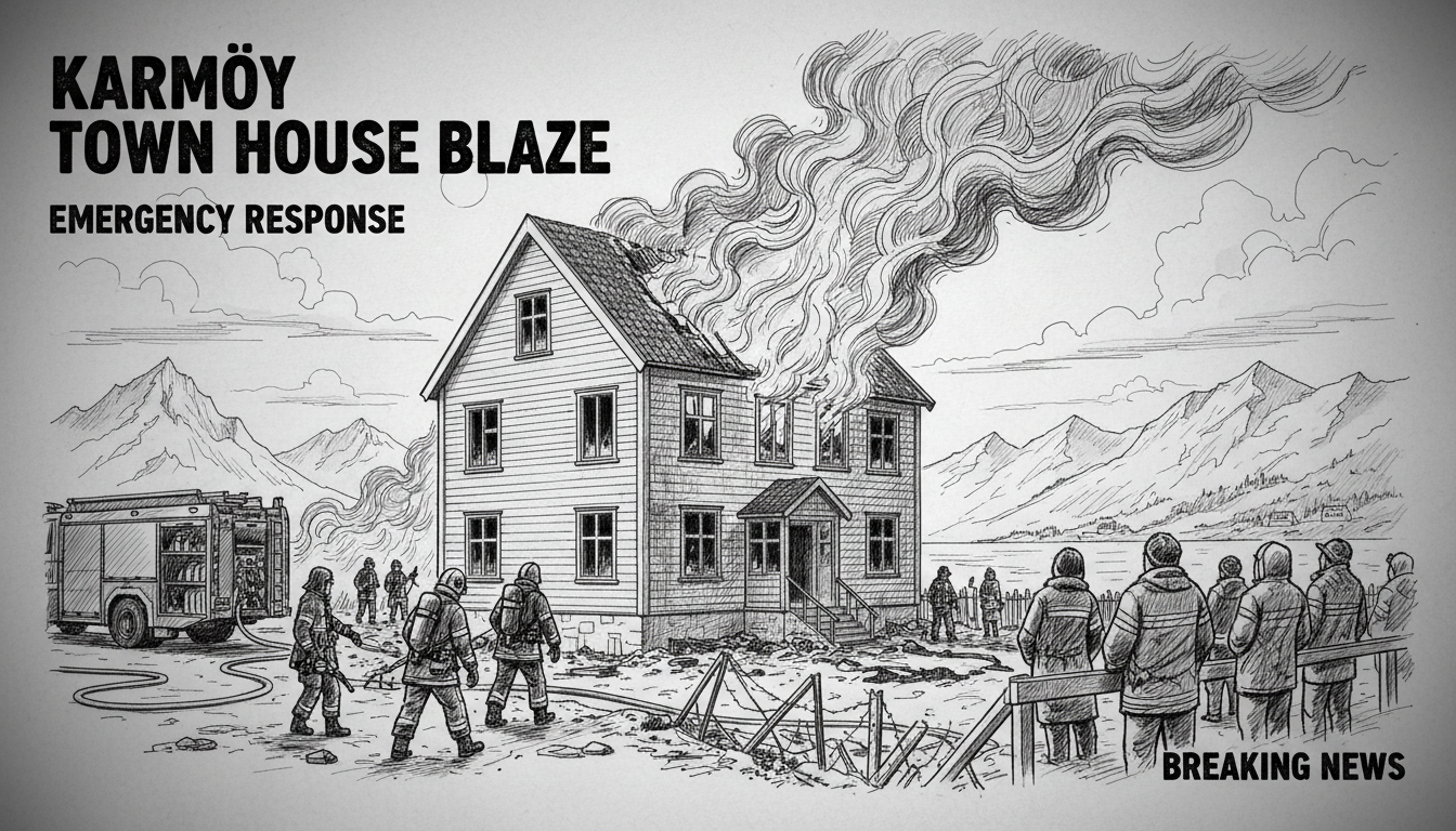 Emergency Response to Karmøy Townhouse Fire